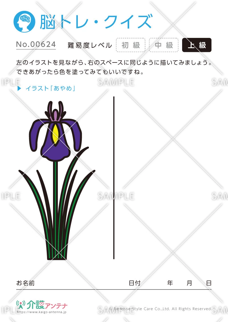 同じイラストを描く脳トレ・クイズ - No.00624(高齢者向け脳トレ・クイズの介護レク素材)