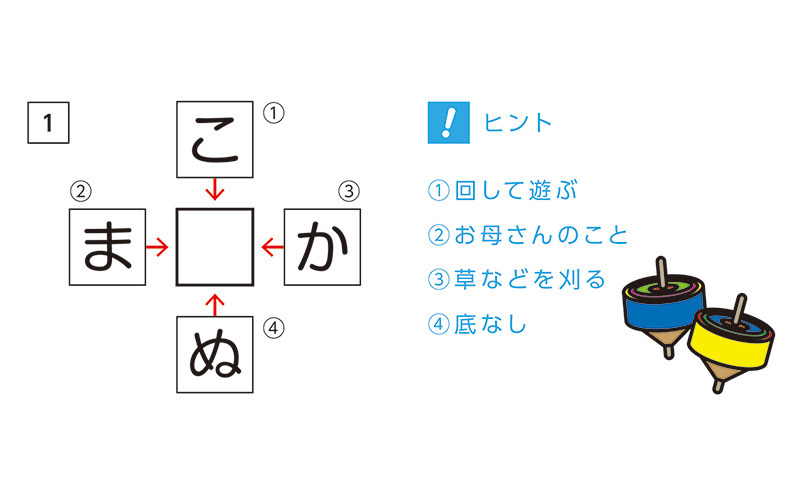 ひらがな穴埋めクイズ No 高齢者向けクロスワードの介護レク素材 介護アンテナ