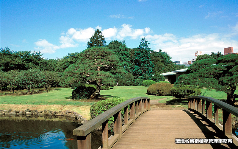 園内は広く、季節ごとにさまざまな風景が楽しめる。									