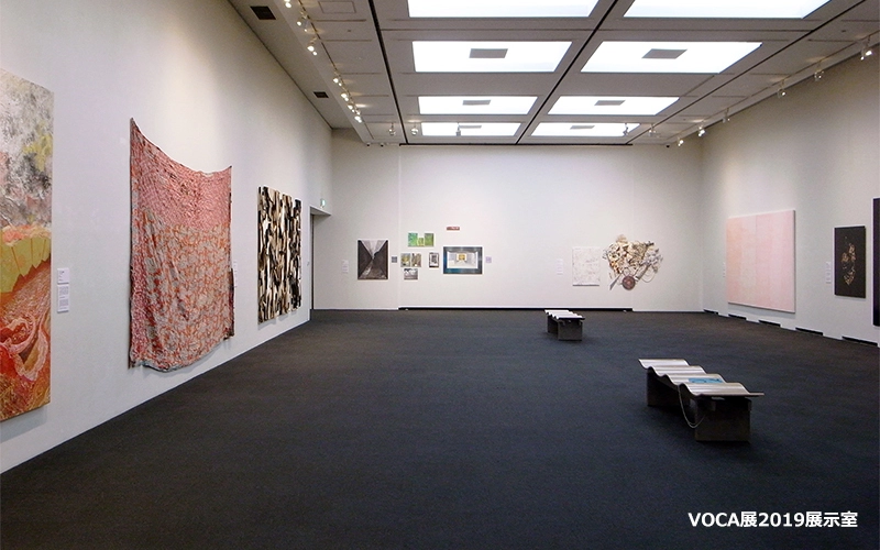 2019年のVOCA展の展示。	