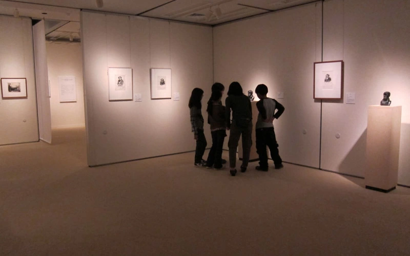 展示室エリア（ドーミエとグランヴィル展 2011年4月16日～5月29日 開催） 