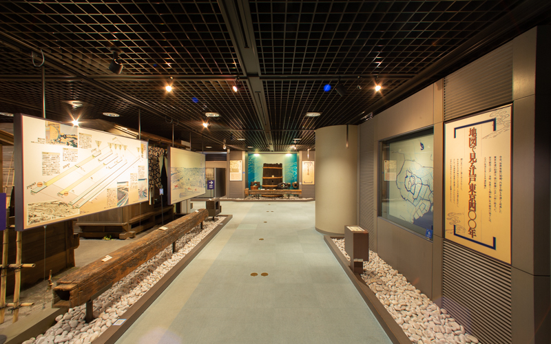 上水の歴史を順に知るため、2階展示室からの見学をお勧めしている。									