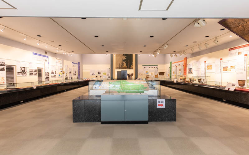 常設展示室は順路に沿って観覧することで、杉並の3万年の歴史をたどることができる。