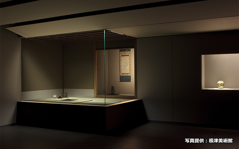 展示室6は茶道具がメインの展示になっており季節に合わせ展示品が変わる。	